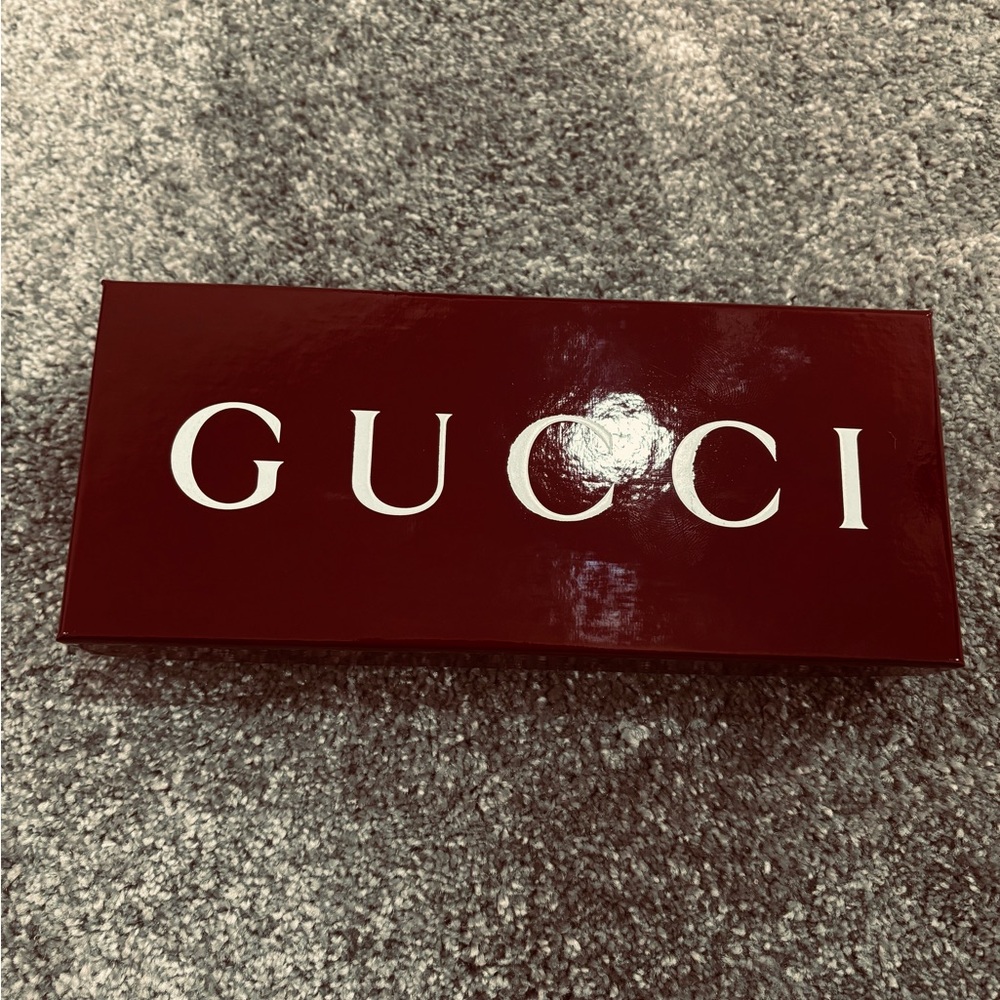 Gucci Glossy Burgundy Logo Box